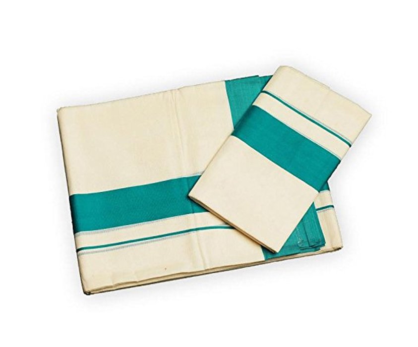 Traditional Kerala Cotton Mundum Neriyathum Women Wear